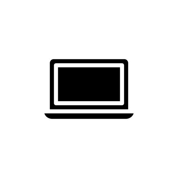 笔记本电脑图标矢量。标识图片下载