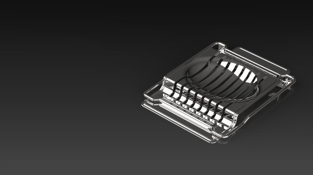 黑色背景一个直角3D渲染图片下载