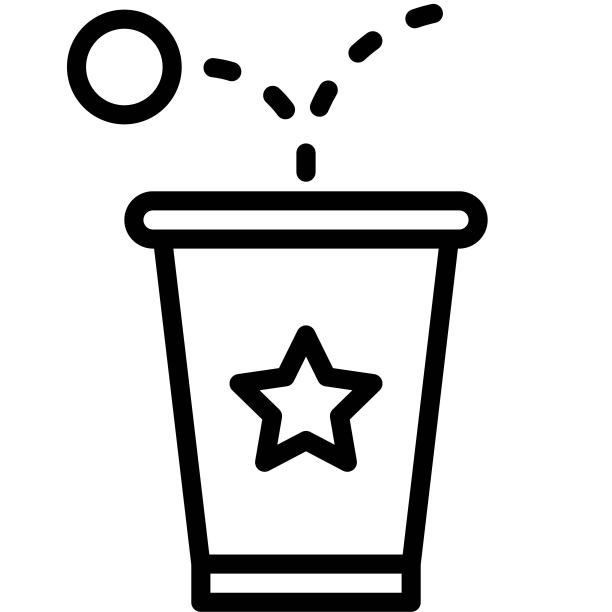 啤酒乒乓图标，生日派对相关矢量图图片下载