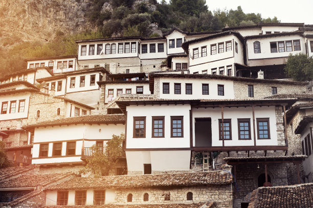 阿尔巴尼亚古城贝拉特被联合国教科文组织列为世界遗产图片下载