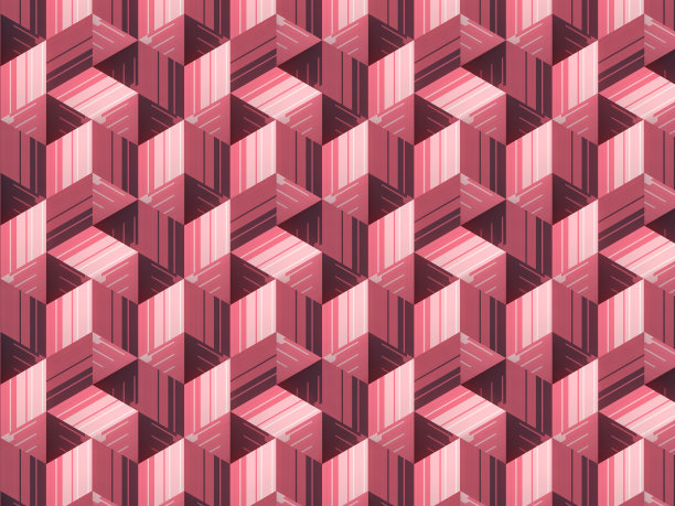 条纹背景线条艺术多色图形。3 d渲染图素材图片