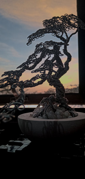 欣赏日出与房间的装饰图片下载