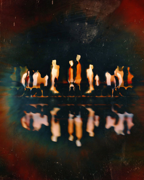 抽象的人的反思观。图片下载