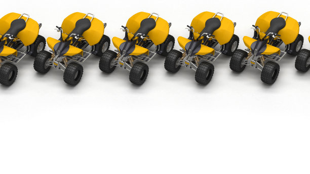 一排全地形车以上视图图片下载