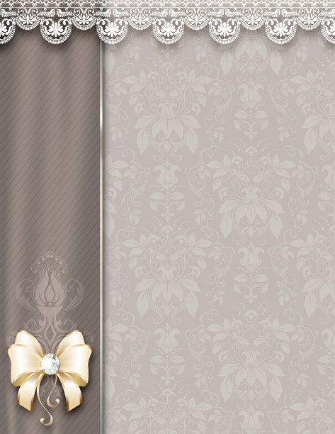 婚礼请柬设计。图片下载