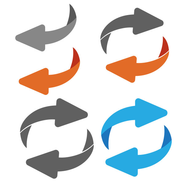反向交换图标。翻转或旋转箭头。反向标志图片下载