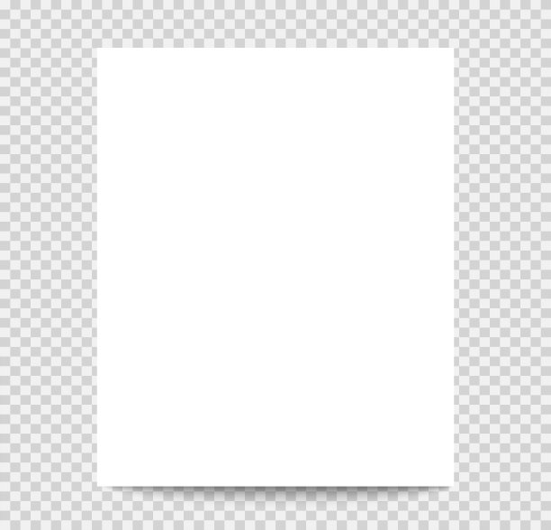 单一的佩普。矢量白色现实纸页与卷曲角。矢量图图片下载