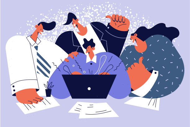 团队合作，企业集团理念图片下载