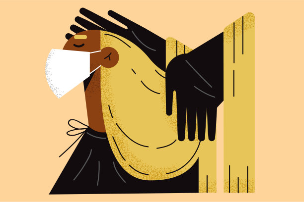 在大流行期间进行美容和拜访理发师图片下载