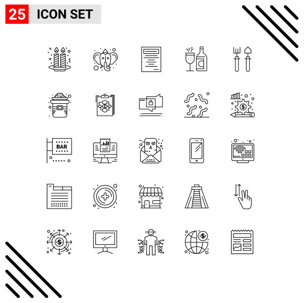 为网页和手机设置了25条通用线图片下载