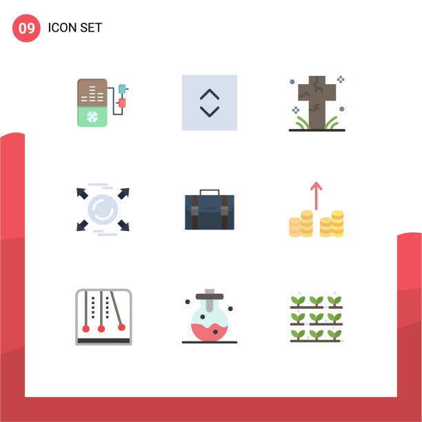 9创意图标现代标志和符号案例图片下载