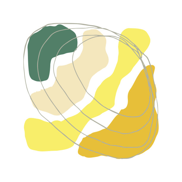 抽象模板海报，卡片。矢量手绘涂鸦。2021流行的颜色金色，绿色，灰色，黄色。室内装饰,覆盖。图片下载