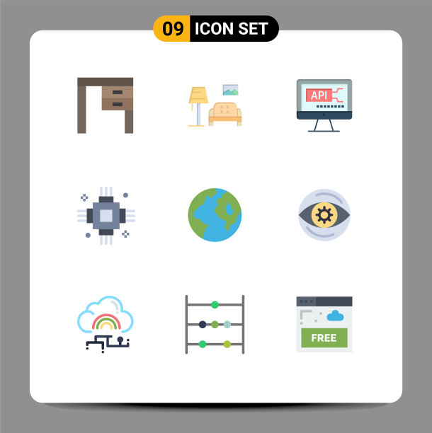 为设备设置9种平面颜色图片下载