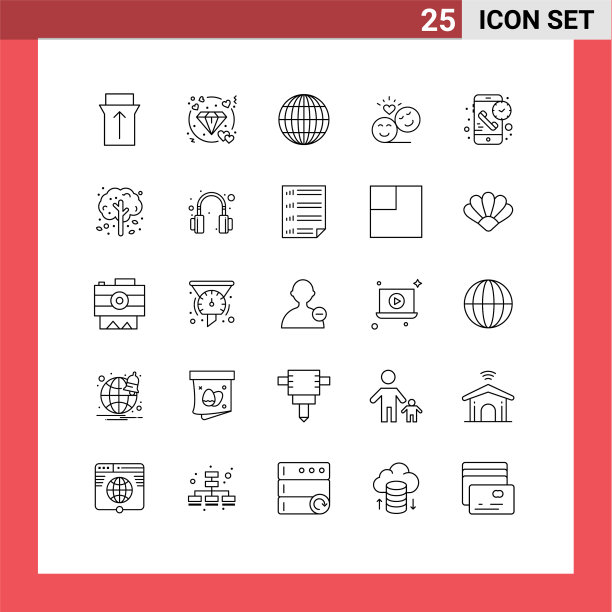 为网页和手机设置了25条通用线图片下载