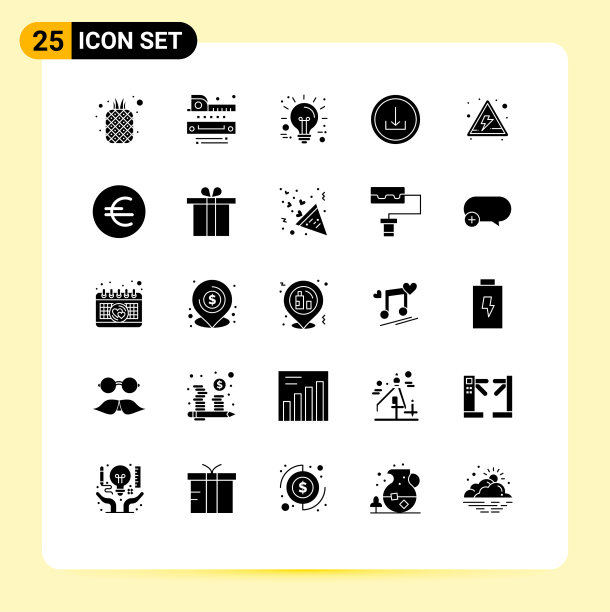 通用图标符号组25现代立体图片下载