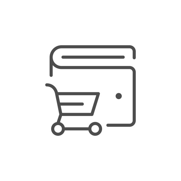 钱包和购物车线图标图片下载