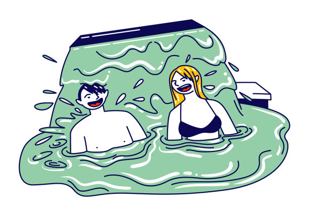 一对年轻男女坐在里面图片下载