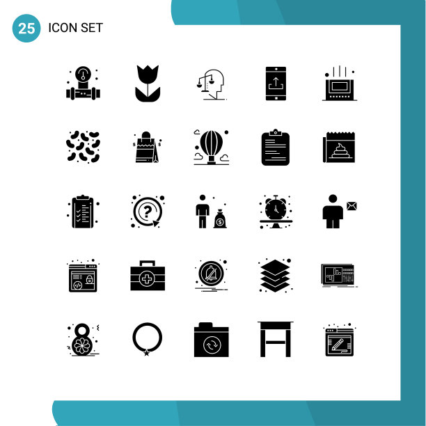 股票图标包25行符号和符号图片下载