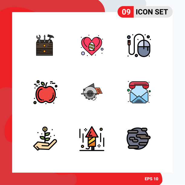 股票图标包9行符号和符号图片下载