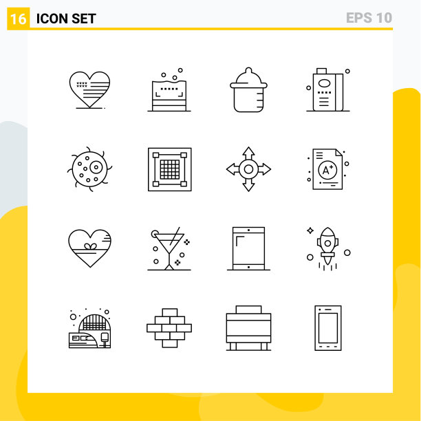 大纲包16个通用符号单元格图片下载