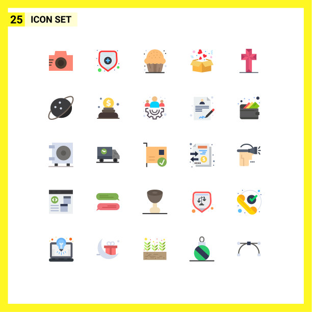 通用图标符号组25现代扁平图片下载