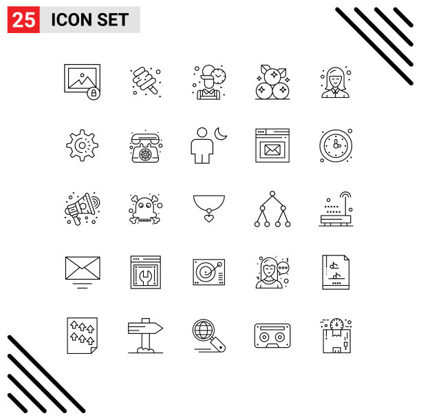 25线概念为网站移动和应用程序图片下载