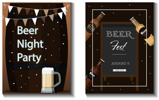 啤酒节的传单图片下载