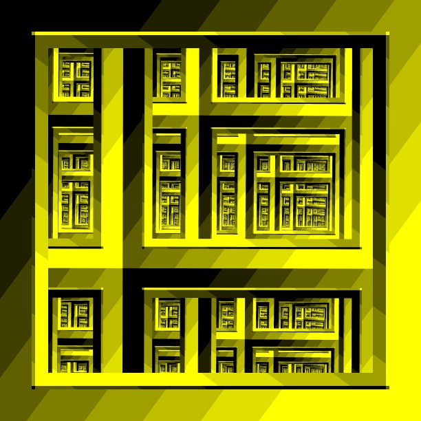 几何形状，图案和设计生动的黄色在黑色和灰色的背景图片下载