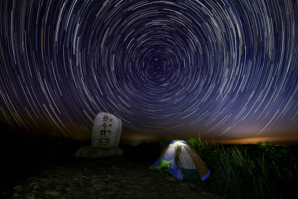 晚上的帐篷图片下载