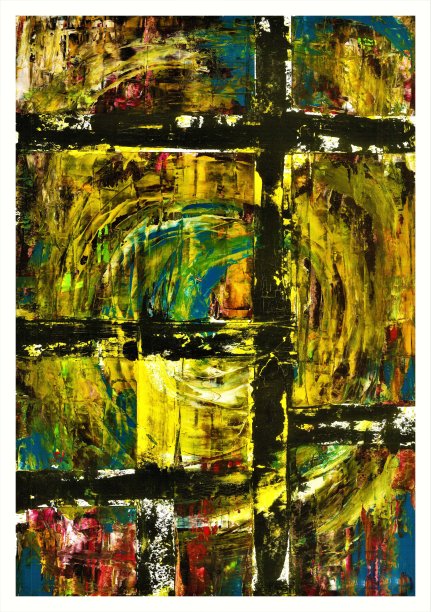 抽象油画。图片下载