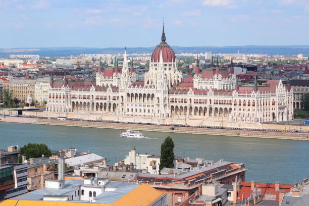 在布达佩斯的匈牙利议会图片下载