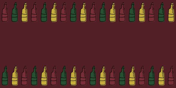 无缝边界的酒瓶。酒瓶图案无缝。酒精饮料的模式无缝。酒店海报，酒店海报。无缝纹理。非常适合做墙纸、包装纸图片下载