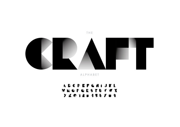 工艺字母表图片下载