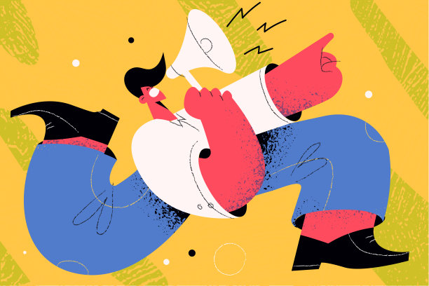 公告，演讲者，广告概念图片下载