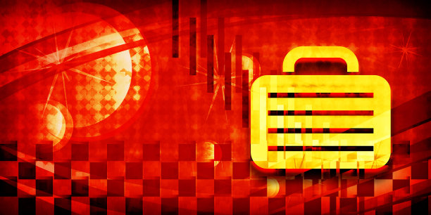 包图标夏季阳光阳光橙色光横幅背景黑暗插图图片下载