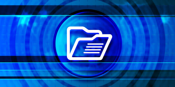 文件夹图标最佳prime数字智能蓝色旗帜背景抽象未来主义运动插图图片下载