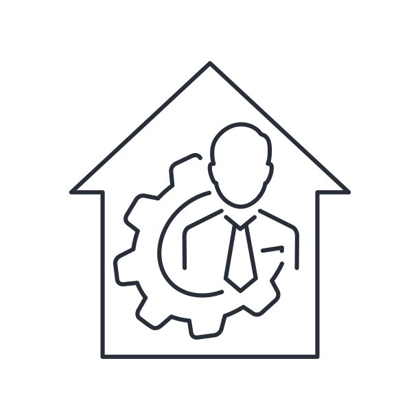 自由职业，在线教育。矢量线性图标孤立在白色背景。图片下载