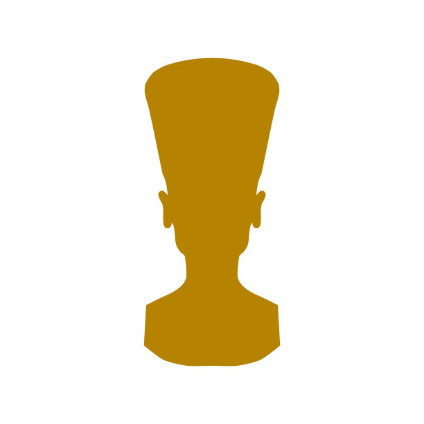 克利奥帕特拉或娜芙提蒂雕像。埃及女王孤立在白色背景。图片下载