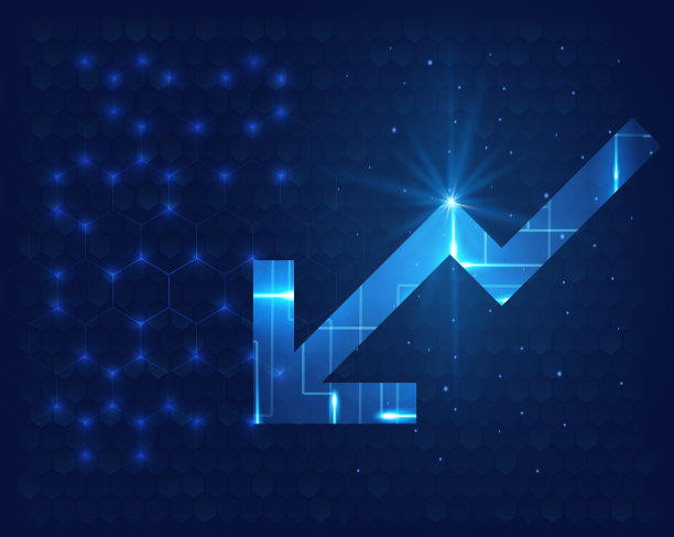 未来箭头图数字转换抽象技术背景矢量素材图片