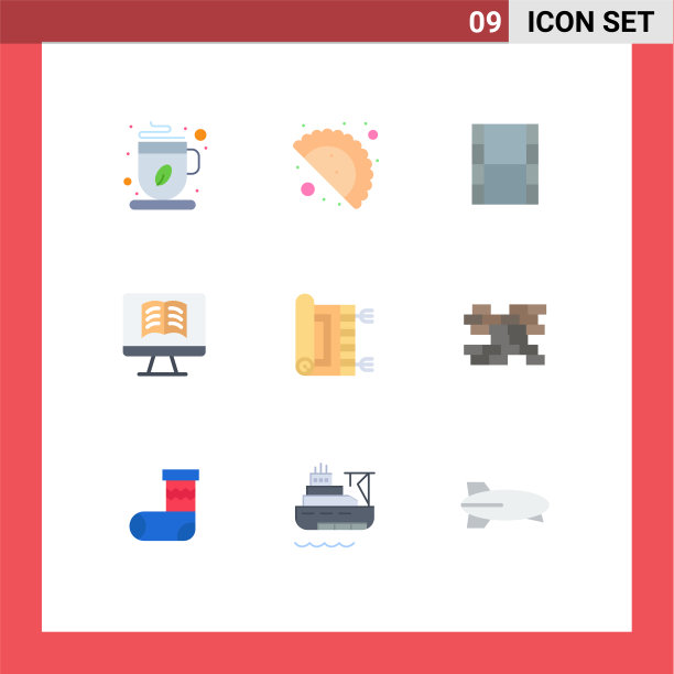 9 .主题平色和可编辑的符号图片下载