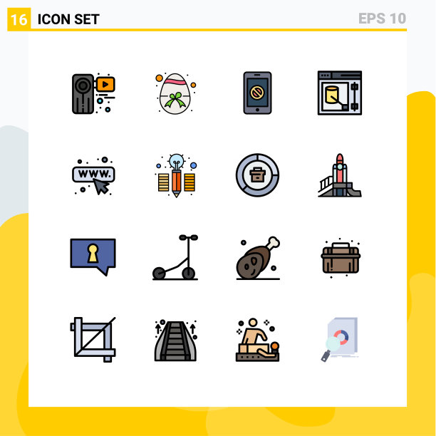 通用图标符号组16现代扁平图片下载