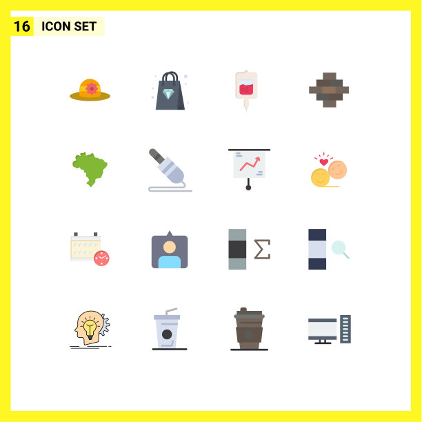 通用图标符号组16现代扁平图片下载
