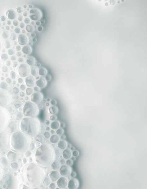 泡沫白色，绿松石绿色，紫色，粉红色，蓝色，米色粘土丝质面膜样品泡沫纹理粉底隔离多色背景图片下载