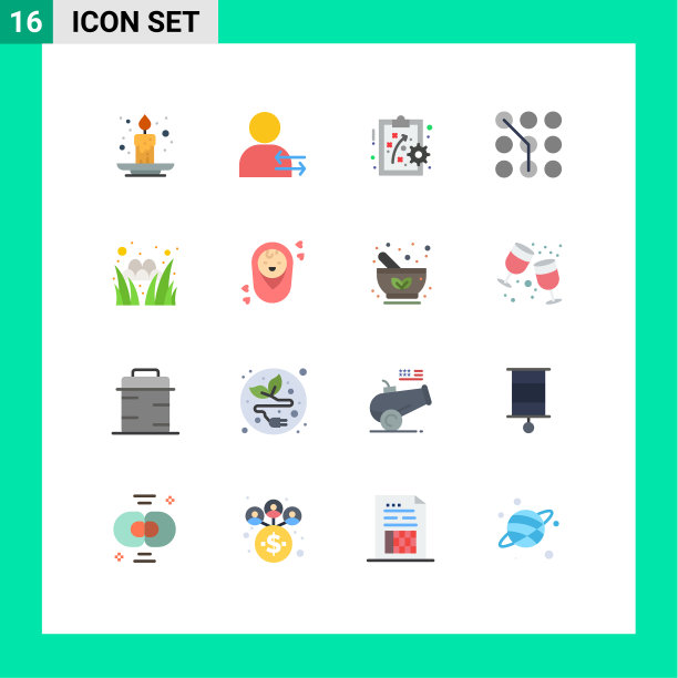 现代集16平色象形草图片下载