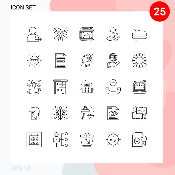 现代集25行象形文字清洗图片下载