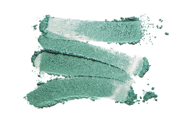 灰橙色，赤陶土，芥末黄色，绿色，灰色，蓝色，红色，紫色，棕色，粉红色，闪着纹理的眼影图片下载