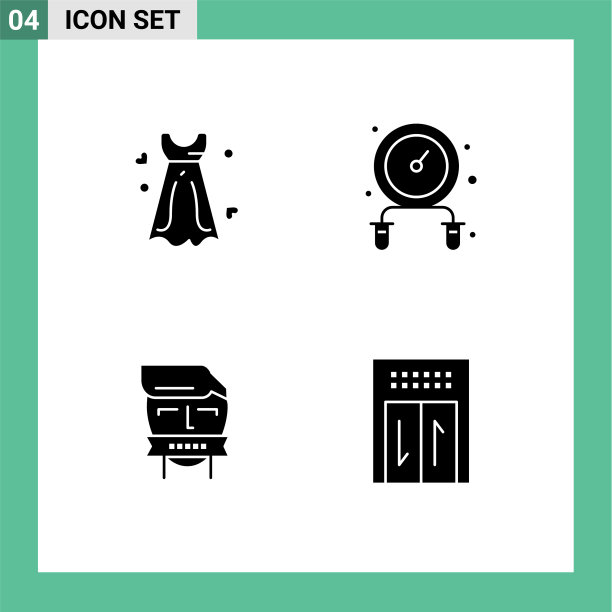 象形文字套装4个简单立体象形文字图片下载