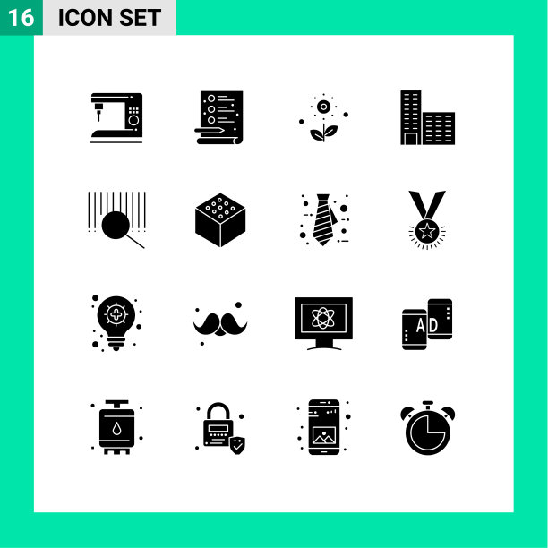 移动界面立体字形设置16个象形文字图片下载