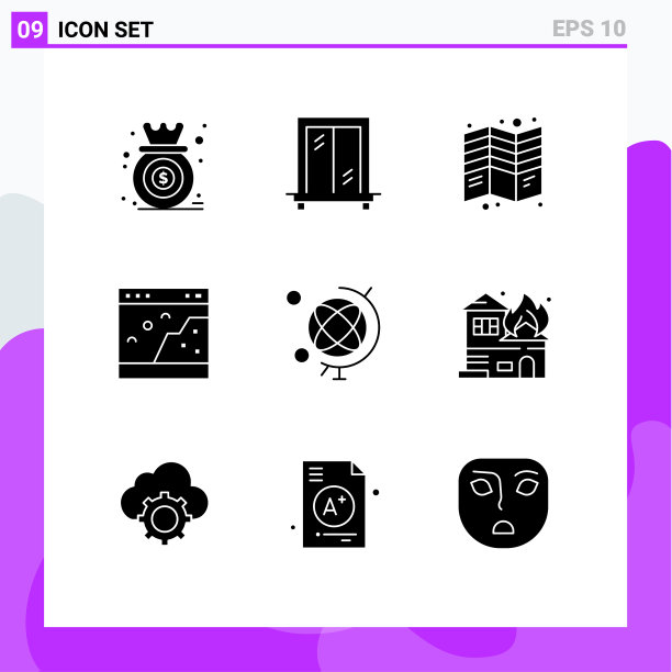 9个适用于网络和移动的通用实体符号图片下载