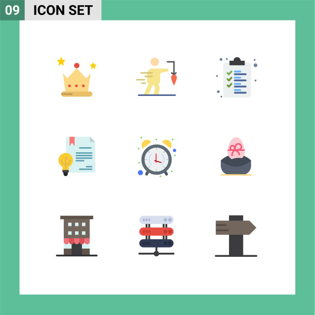 9 .主题平色和可编辑的符号图片下载